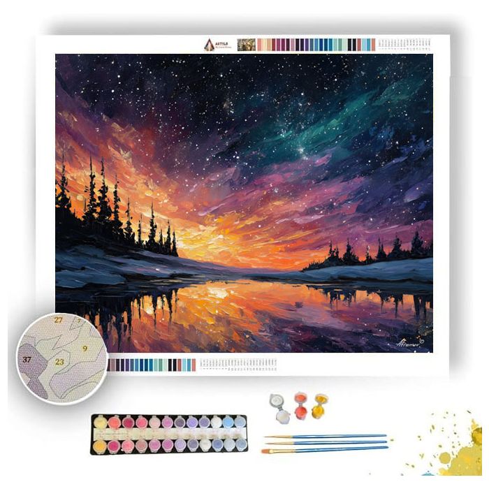 FINNISH NIGHT SKY - Paint by Numbers Full Kit