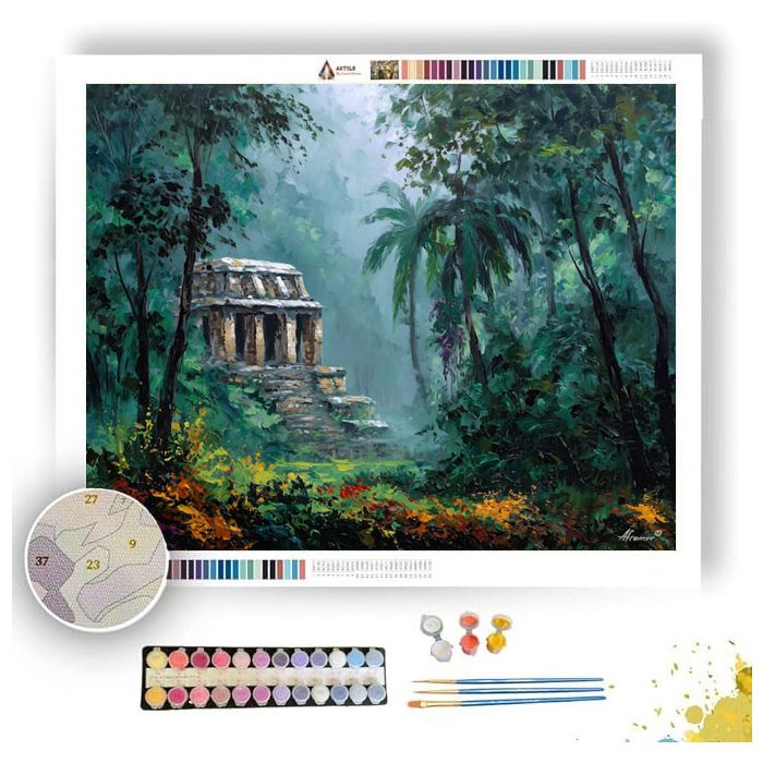 PALENQUE JUNGLE MIST - Paint by Numbers Full Kit