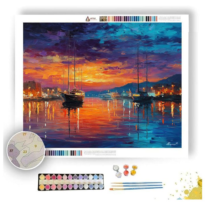 BODRUM HARBOR - Paint by Numbers Full Kit