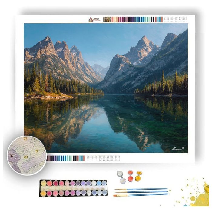 GRAND TETON MORNING - Paint by Numbers Full Kit