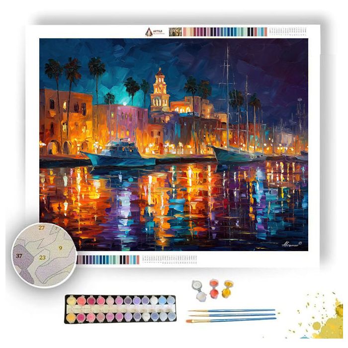 VERACRUZ HARBOR GLOW - Paint by Numbers Full Kit