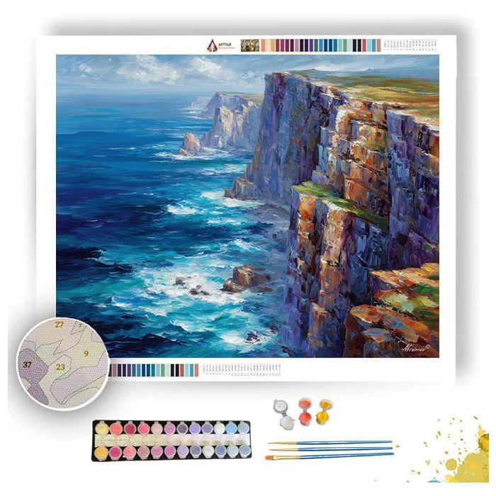 CAPE PENINSULA CLIFFS - Paint by Numbers Full Kit