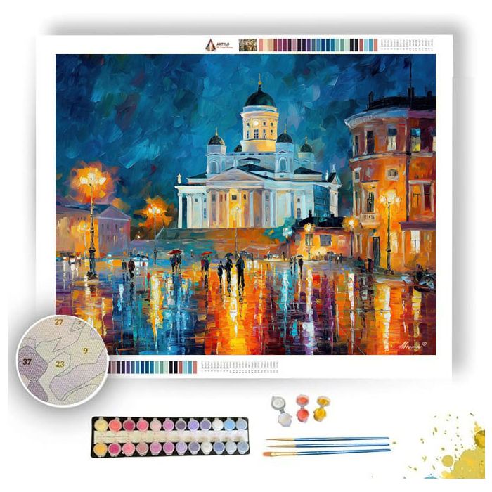 HELSINKI CATHEDRAL VIEW - Paint by Numbers Full Kit