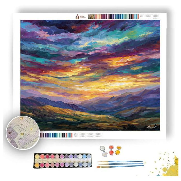 TURKISH MOUNTAIN RIDGE - Paint by Numbers Full Kit