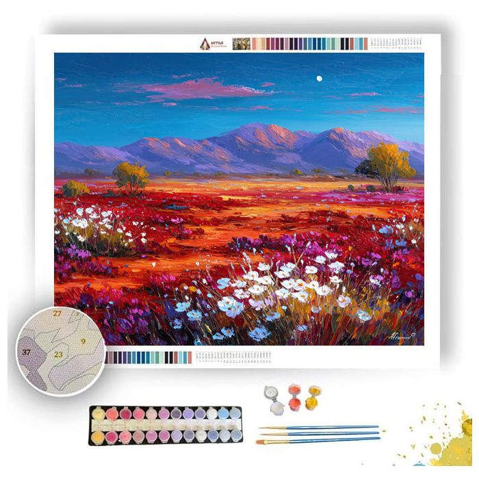 AUSTRALIAN DESERT BLOOM - Paint by Numbers Full Kit
