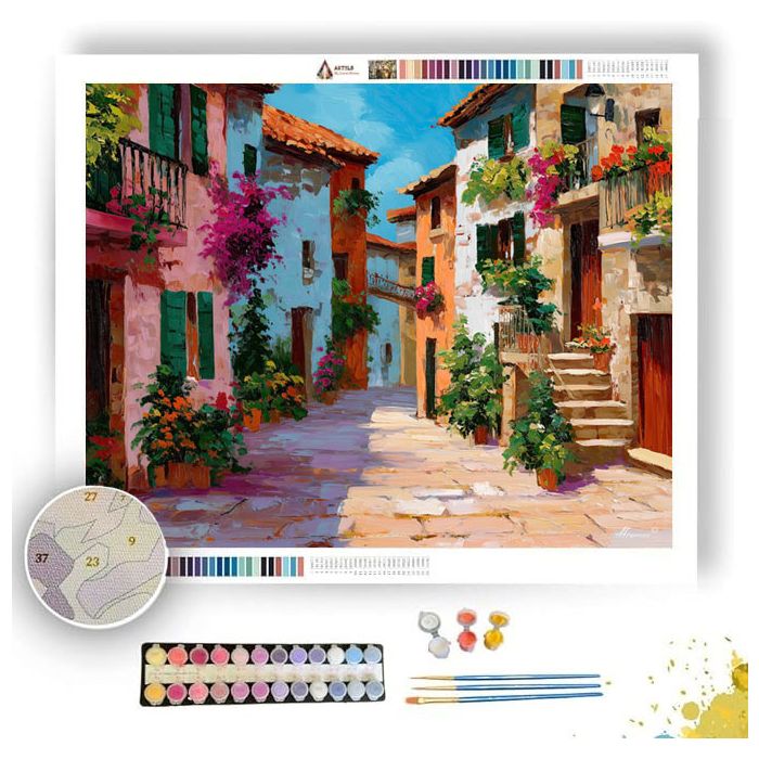 PORTUGUESE TILE STREET - Paint by Numbers Full Kit