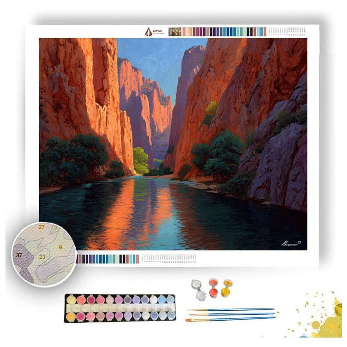 ZION CANYON GLOW - Paint by Numbers Full Kit