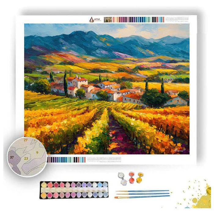 CAPE WINELANDS LIGHT - Paint by Numbers Full Kit