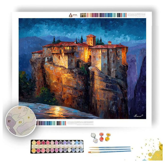 METEORA MONASTERIES - Paint by Numbers Full Kit