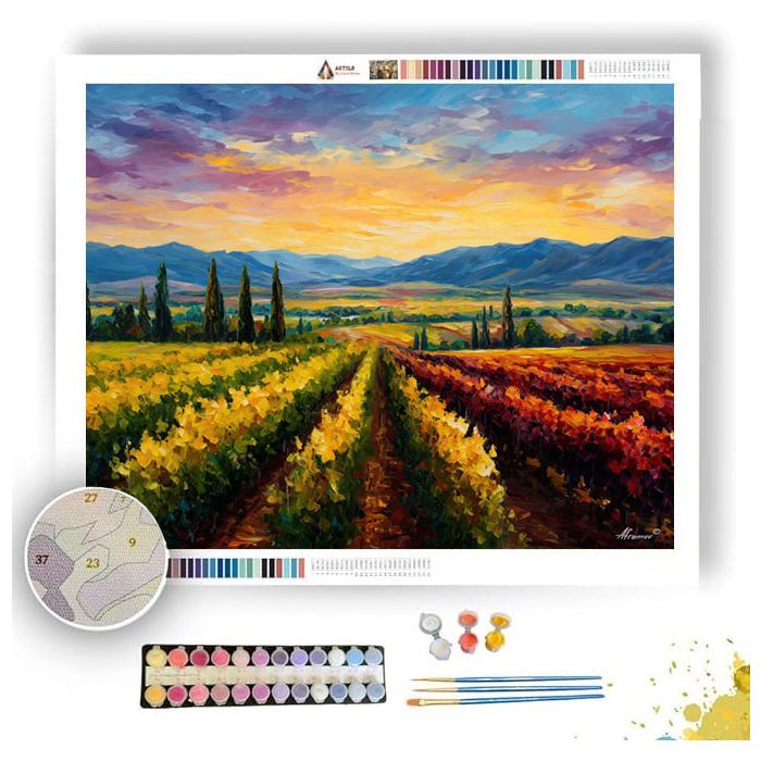 HAWKE BAY VINEYARDS - Paint by Numbers Full Kit