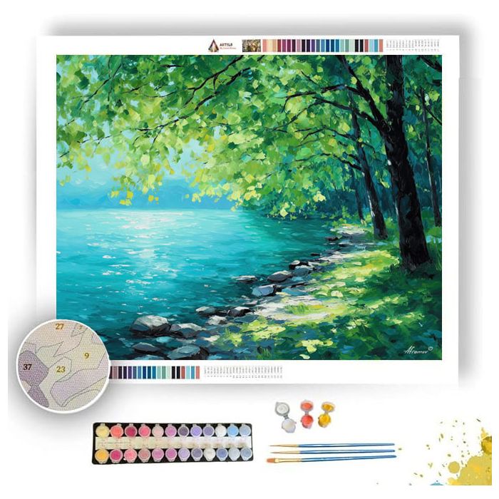 FINNISH SPRING SHORE - Paint by Numbers Full Kit