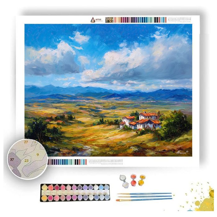 TURKISH HIGHLAND VIEW - Paint by Numbers Full Kit