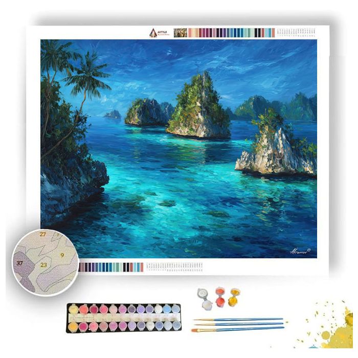 RAJA AMPAT ISLETS - Paint by Numbers Full Kit