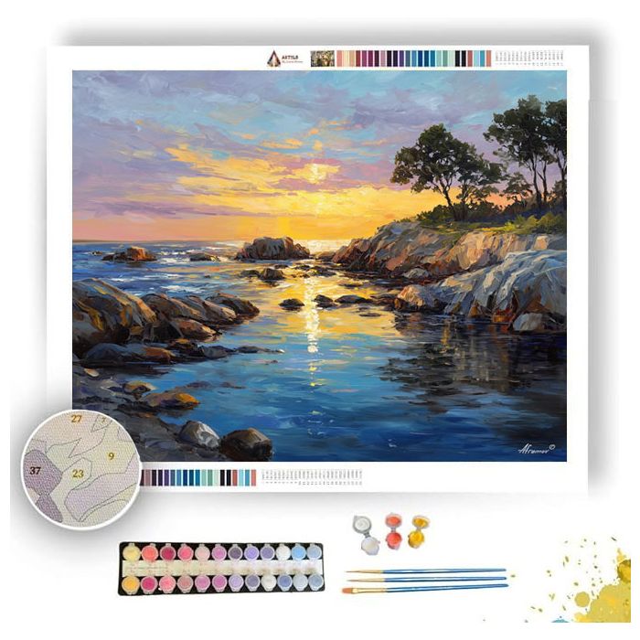 SWEDISH COAST DAWN - Paint by Numbers Full Kit