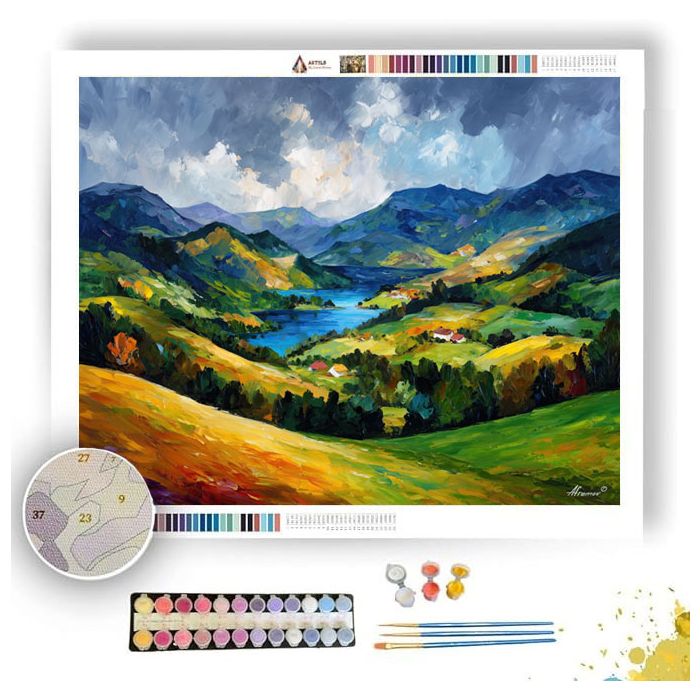 SALZKAMMERGUT HILLS - Paint by Numbers Full Kit