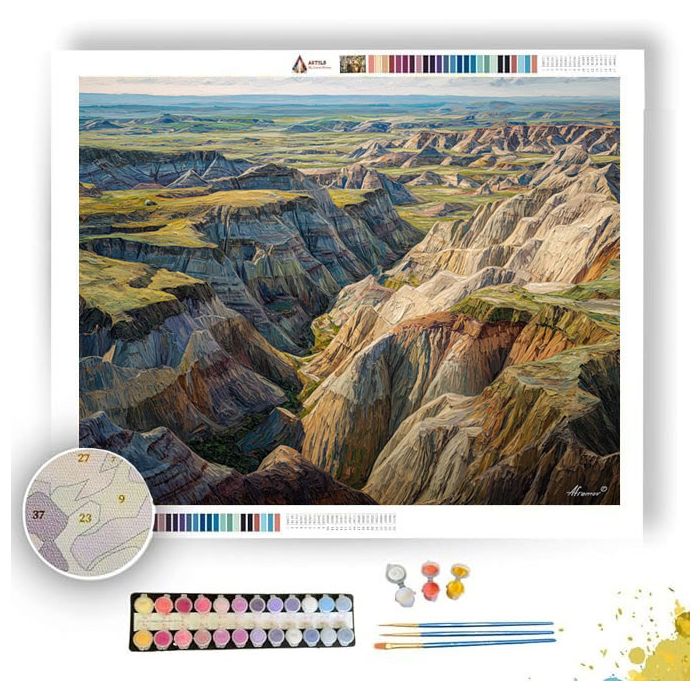 BADLANDS OPEN FORM - Paint by Numbers Full Kit