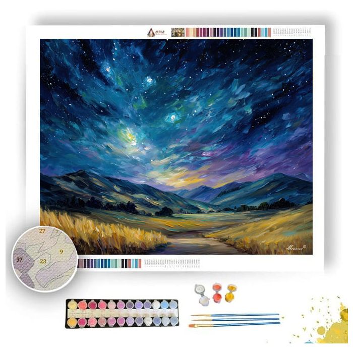 IRISH NIGHT SKY - Paint by Numbers Full Kit