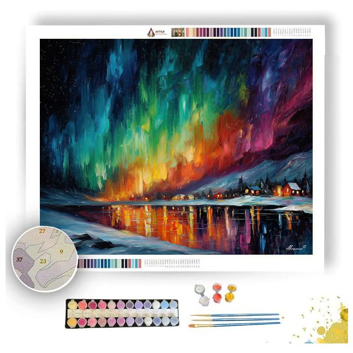 LAPLAND AURORA SKY - Paint by Numbers Full Kit