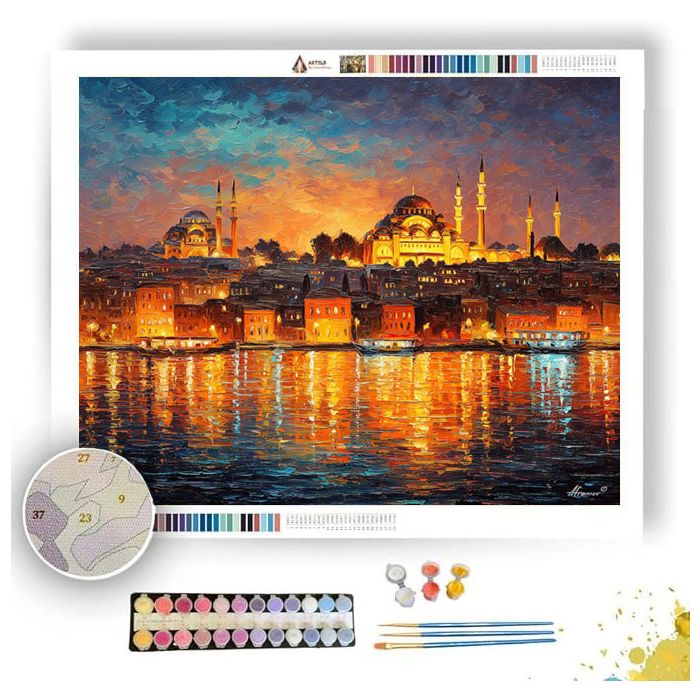 ISTANBUL GOLDEN HOUR - Paint by Numbers Full Kit