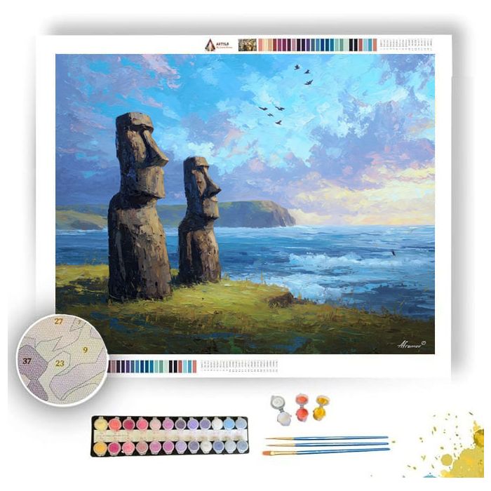 EASTER ISLAND WATCH - Paint by Numbers Full Kit