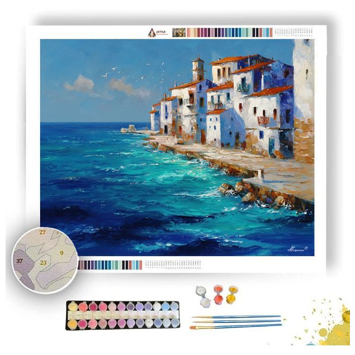 AEGEAN COAST LIGHT - Paint by Numbers Full Kit