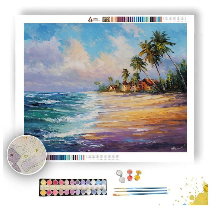 DURBAN SHORE MORNING - Paint by Numbers Full Kit