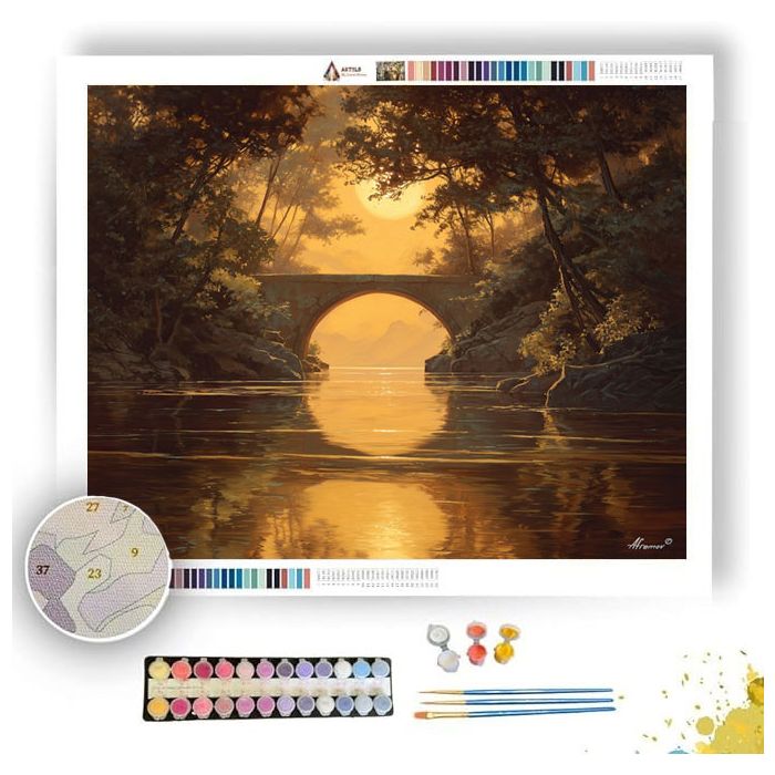 GOLDEN BRIDGE ARC - Paint by Numbers Full Kit