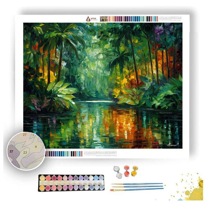 TORTUGUERO CANALS - Paint by Numbers Full Kit