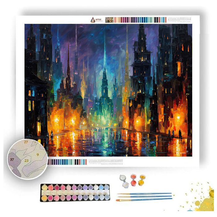 OBSIDIAN SPIRE CITY - Paint by Numbers Full Kit