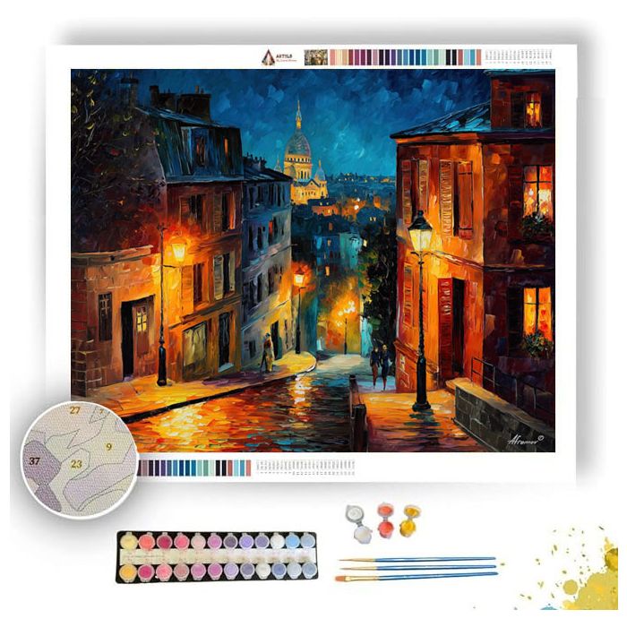 MONTMARTRE STREET - Paint by Numbers Full Kit
