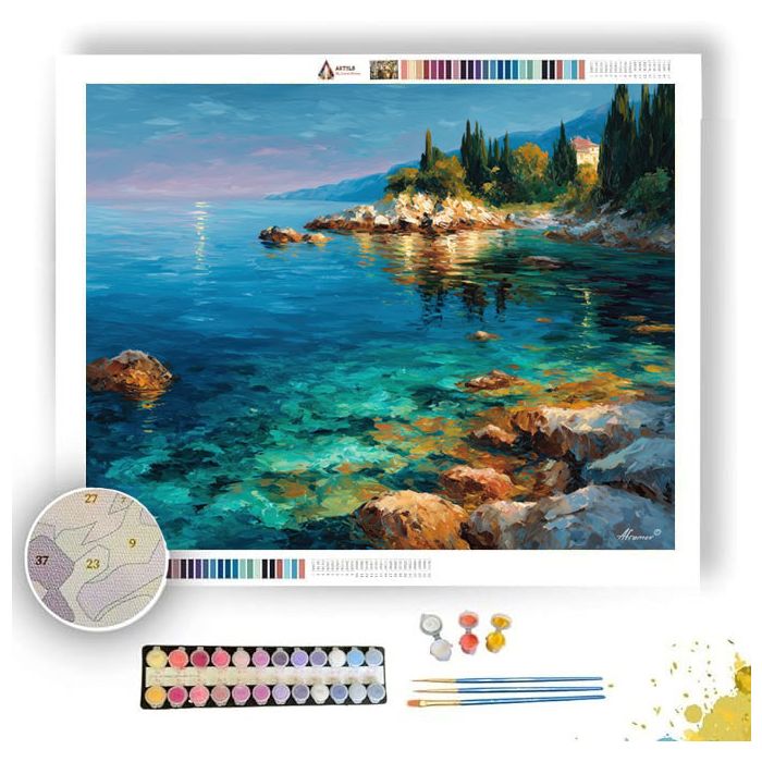 IONIAN COAST MORNING - Paint by Numbers Full Kit