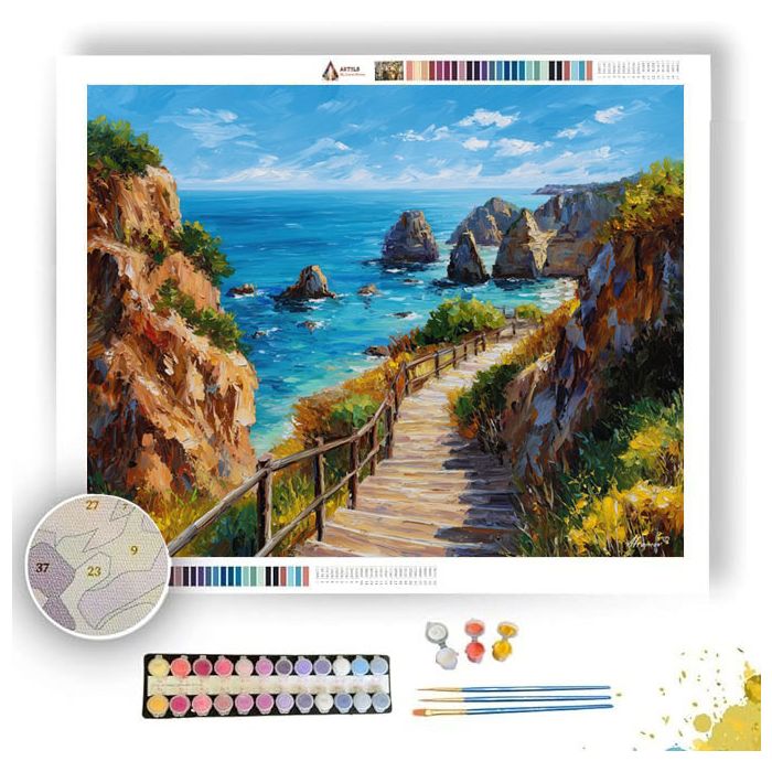 ALGARVE COAST PATH - Paint by Numbers Full Kit