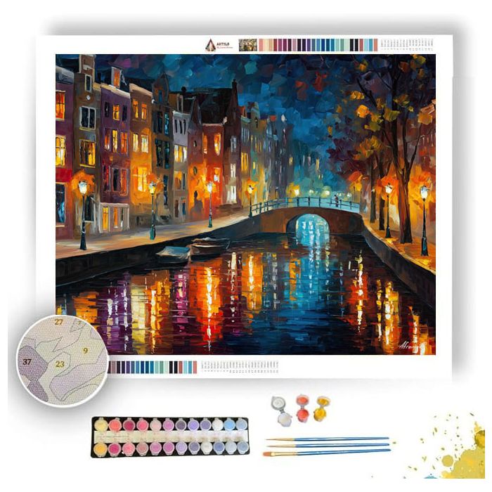 LANTERN CANAL CITY - Paint by Numbers Full Kit