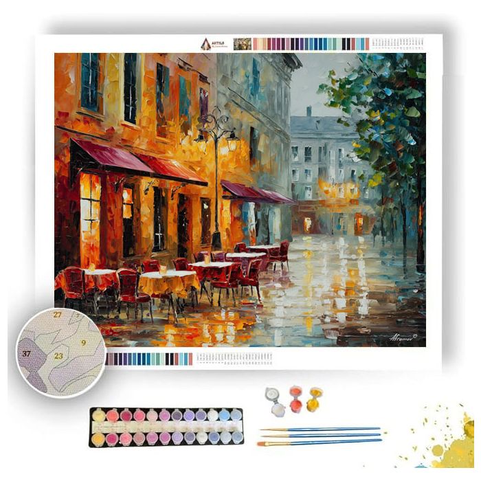 VIENNA CAFE STREET - Paint by Numbers Full Kit