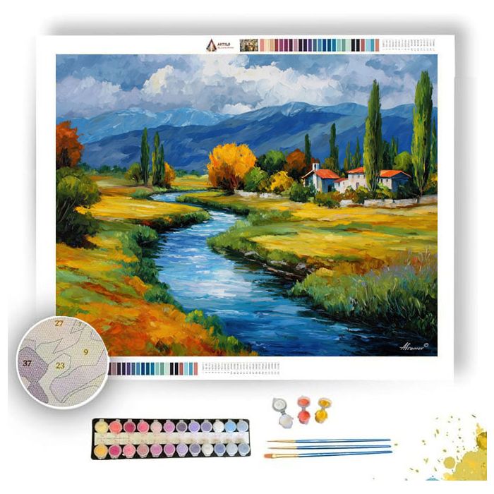 ARGENTINE RIVER CURVE - Paint by Numbers Full Kit