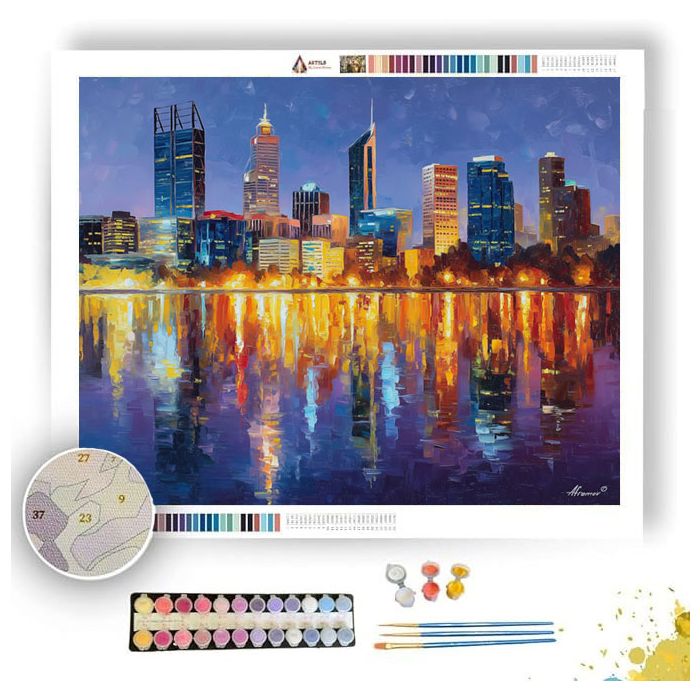 PERTH RIVER EVENING - Paint by Numbers Full Kit
