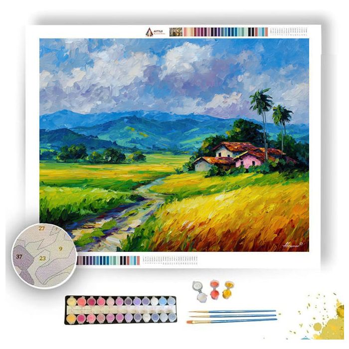 COSTA RICAN COUNTRYSIDE - Paint by Numbers Full Kit