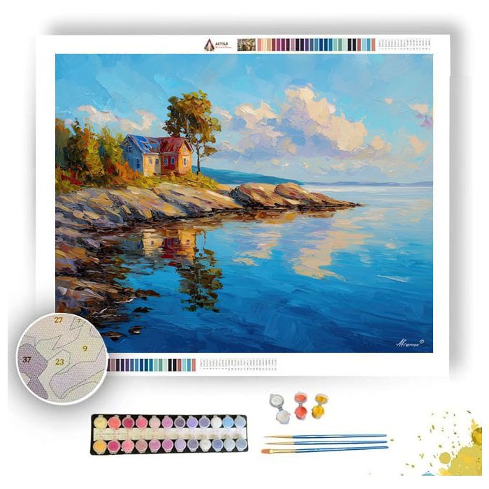 SWEDISH ISLAND SHORE - Paint by Numbers Full Kit