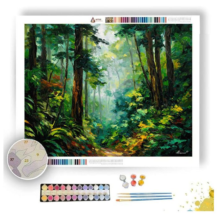 WEST COAST RAINFOREST - Paint by Numbers Full Kit