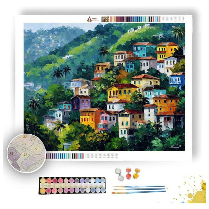 RIO HILLSIDE HOMES - Paint by Numbers Full Kit
