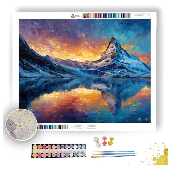 MATTERHORN MORNING - Paint by Numbers Full Kit
