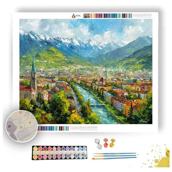 INNSBRUCK VALLEY VIEW - Paint by Numbers Full Kit