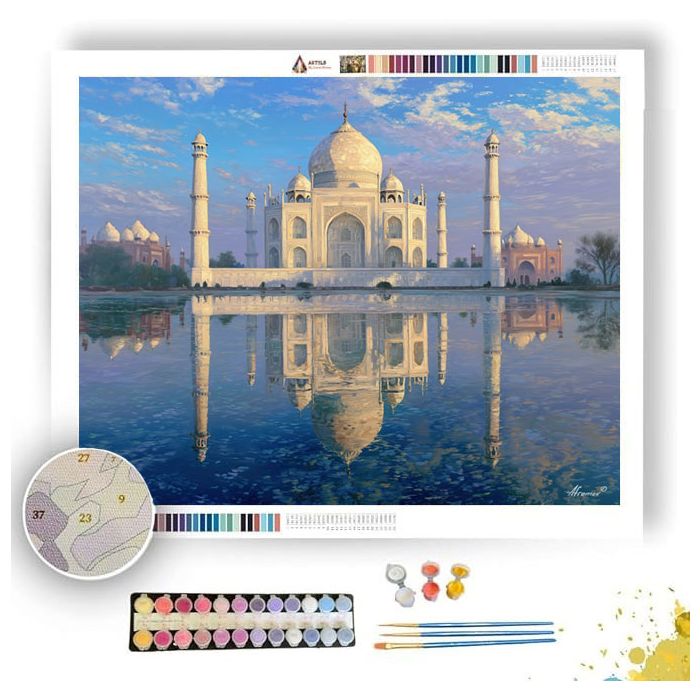 TAJ MAHAL SERENITY - Paint by Numbers Full Kit