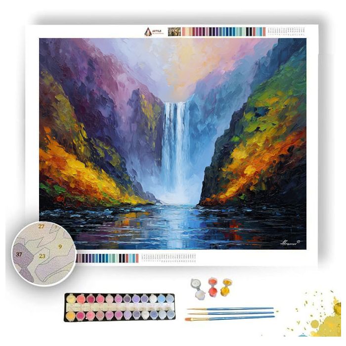 SKOGAFOSS VEIL - Paint by Numbers Full Kit