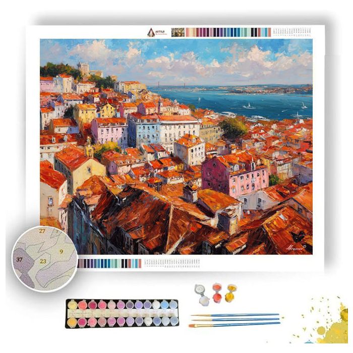LISBON HILL VIEW - Paint by Numbers Full Kit