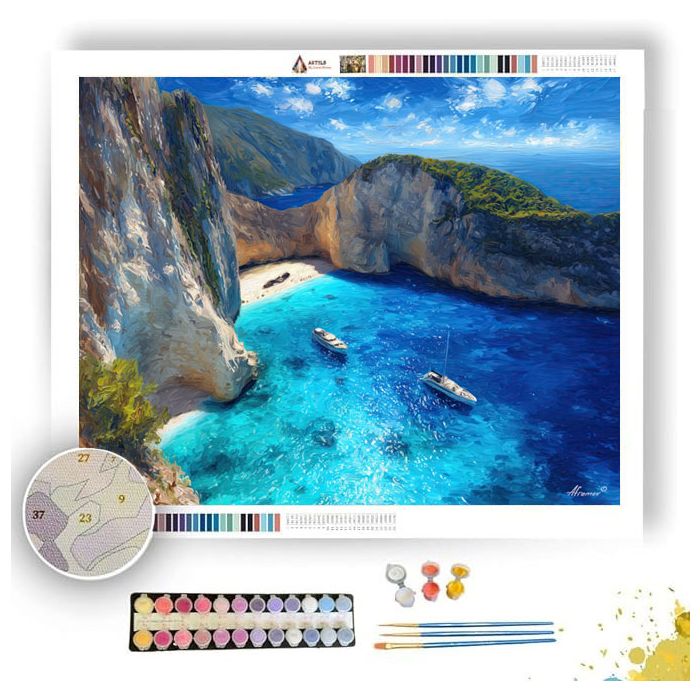 NAVAGIO BEACH - Paint by Numbers Full Kit
