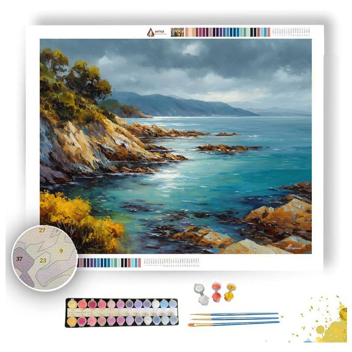 STEWART ISLAND SHORE - Paint by Numbers Full Kit