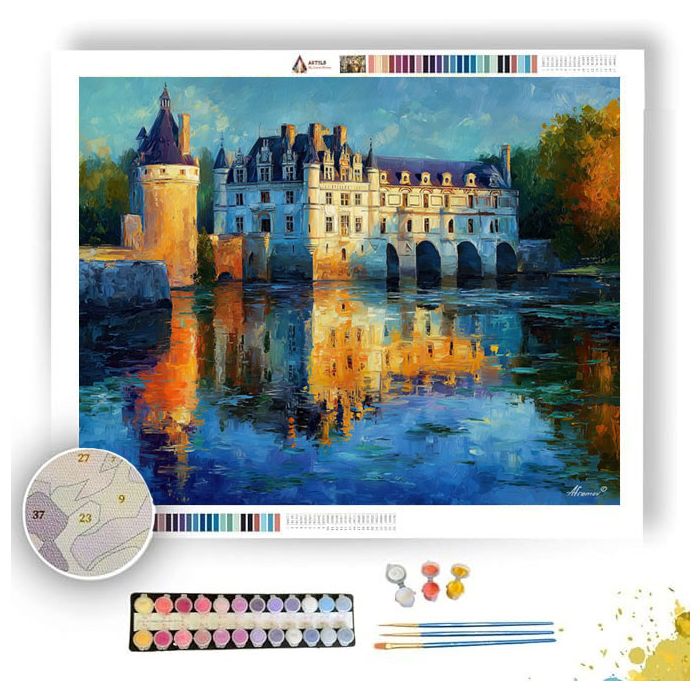 LOIRE VALLEY CHATEAU - Paint by Numbers Full Kit
