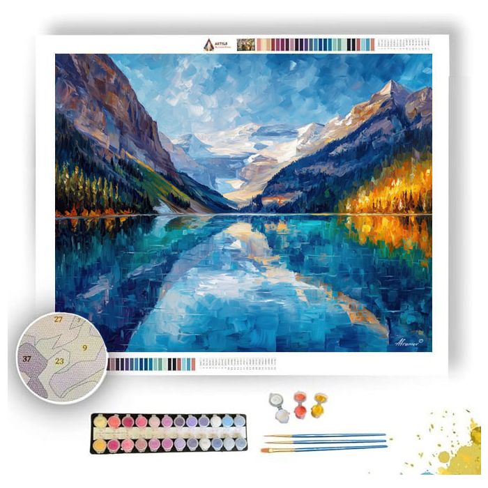 LAKE LOUISE LIGHT - Paint by Numbers Full Kit