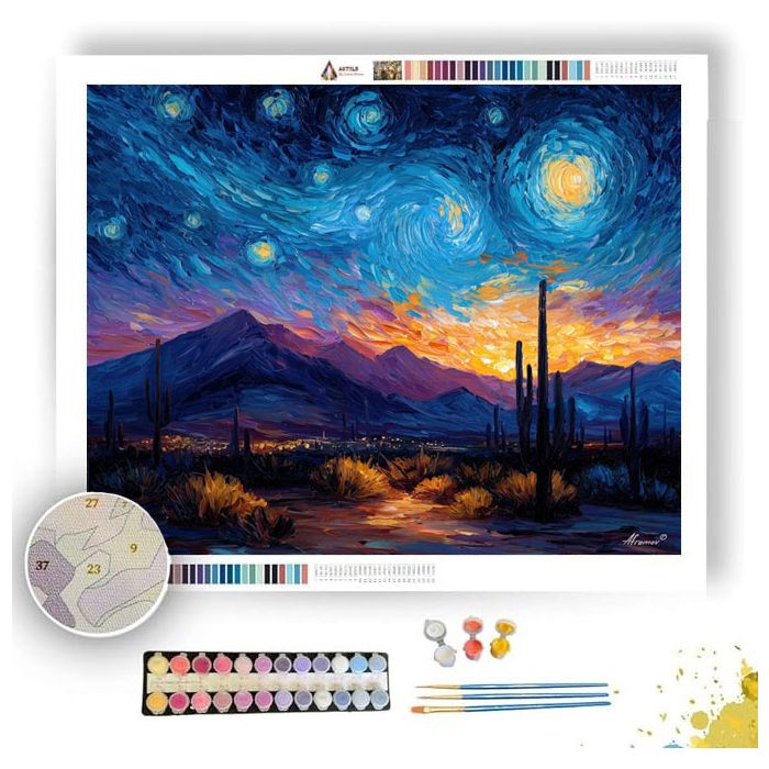 DESERT NIGHT SKY - Paint by Numbers Full Kit